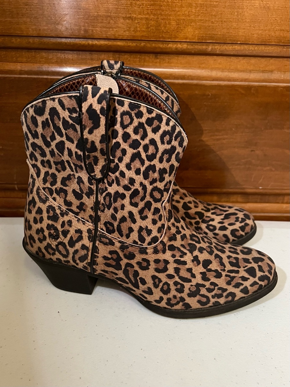 Ariat Leopard Ankle Boots